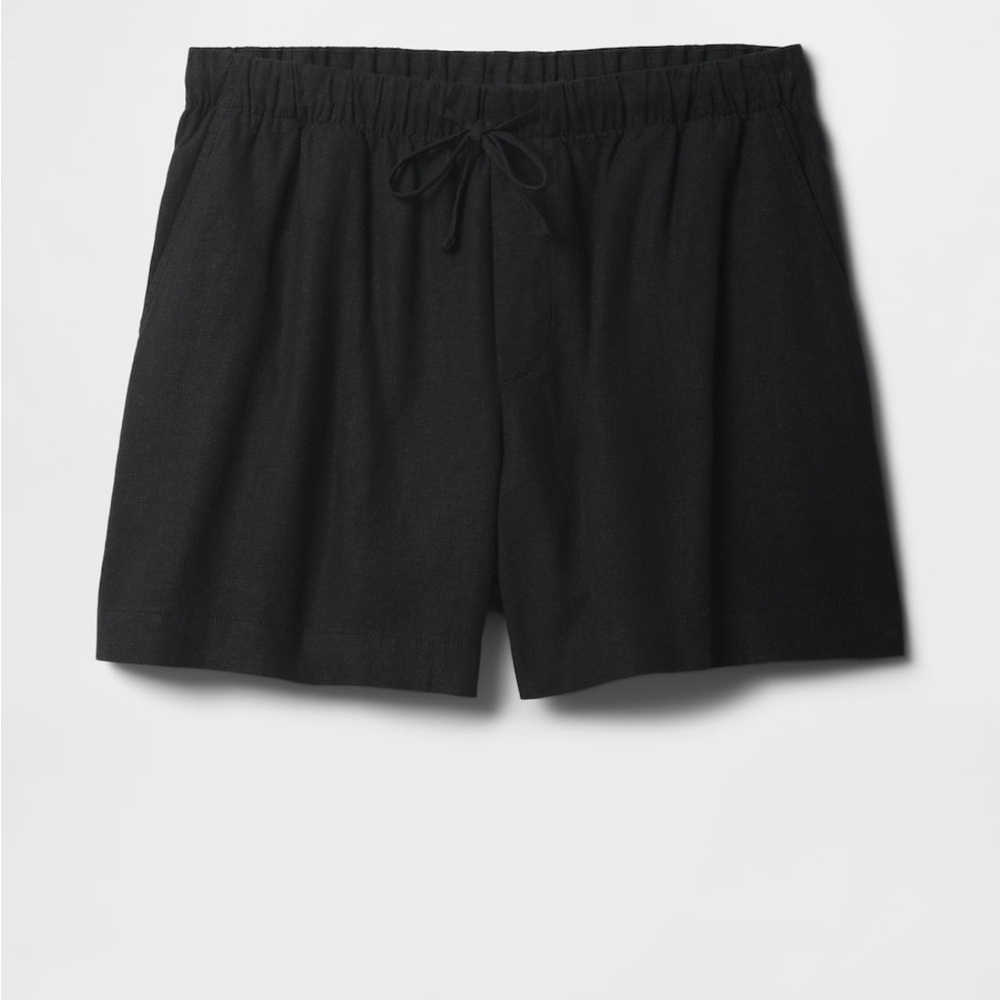 ✨2 for $35 ALL SHORTS!✨ NWOT GAP 4" Mid Rise Pull-On Linen-Blend Shorts XS - Picture 3 of 8